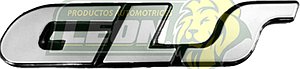 EMBLEMA LATERAL “GLS” C/ADHESIVO CROMADO