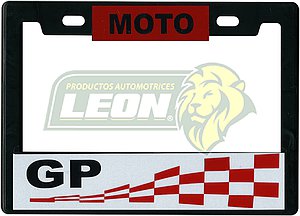 PORTAPLACA CHICA 22x15.5 cm.P/MOTO STICKER MOTO GP (VINIL) (X PIEZA)