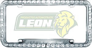 PORTAPLACA DE 48 LEDS  AZUL 4 FUNCIONES TRANSPARENTE (X PIEZA)