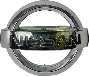 EMBLEMA PARRILLA NISSAN MARCH 12-16 C/ADHERIBLE (E078) ØA: 10 cm, ØB: 11.7 cm