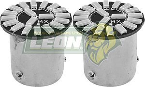 FOCO HIPERLED 7507 1 POLO PATAS 45° 18 LEDS 12V C/ESTROBO FIJO INTENSIDAD LUMINOSA BLANCO (JGO. c/2 pz.)