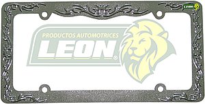 PORTAPLACA METALICA TRIBAL FLAMA CROMAD