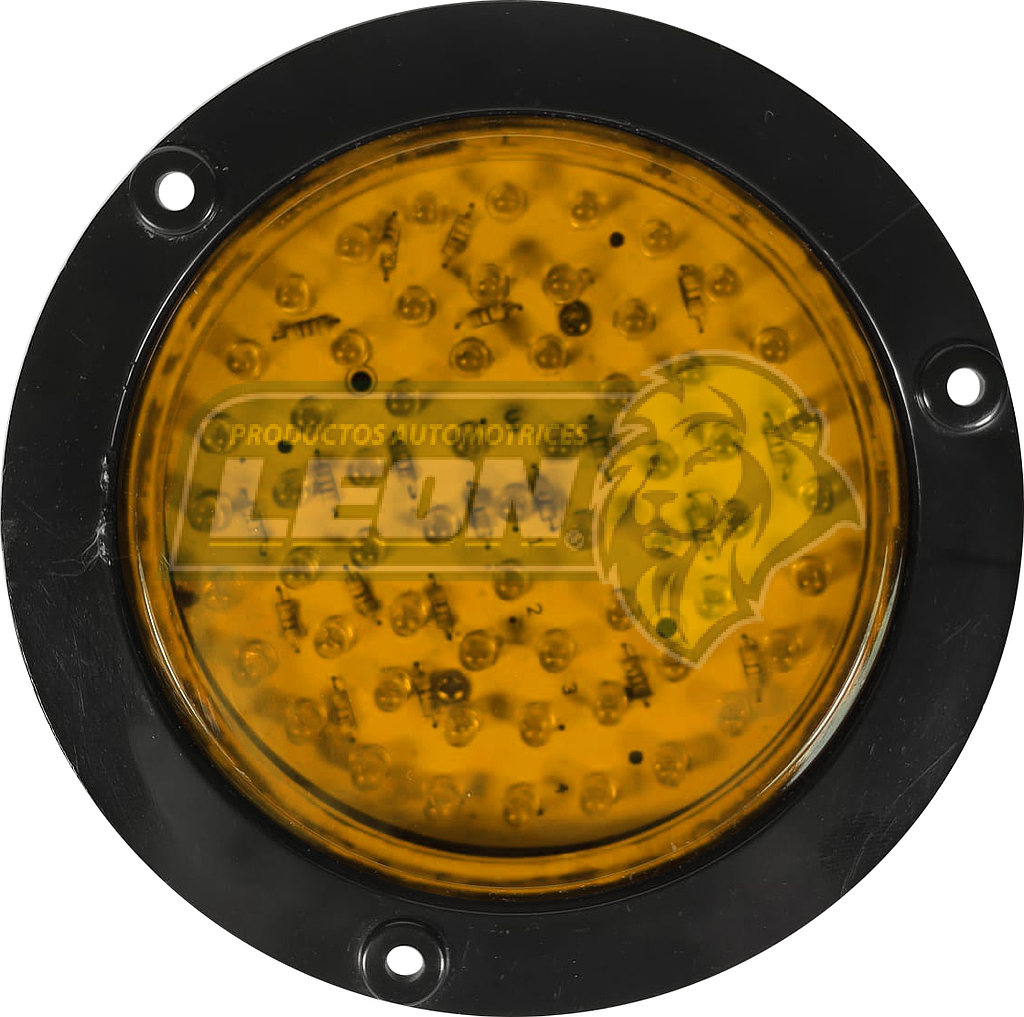 PLAFON REDONDO 60 LEDS 4.5” 24V AMBAR