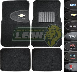 TAPETES DE ALFOMBRA BORDADO (JGO. c/4 pz.) (CMC/3006)