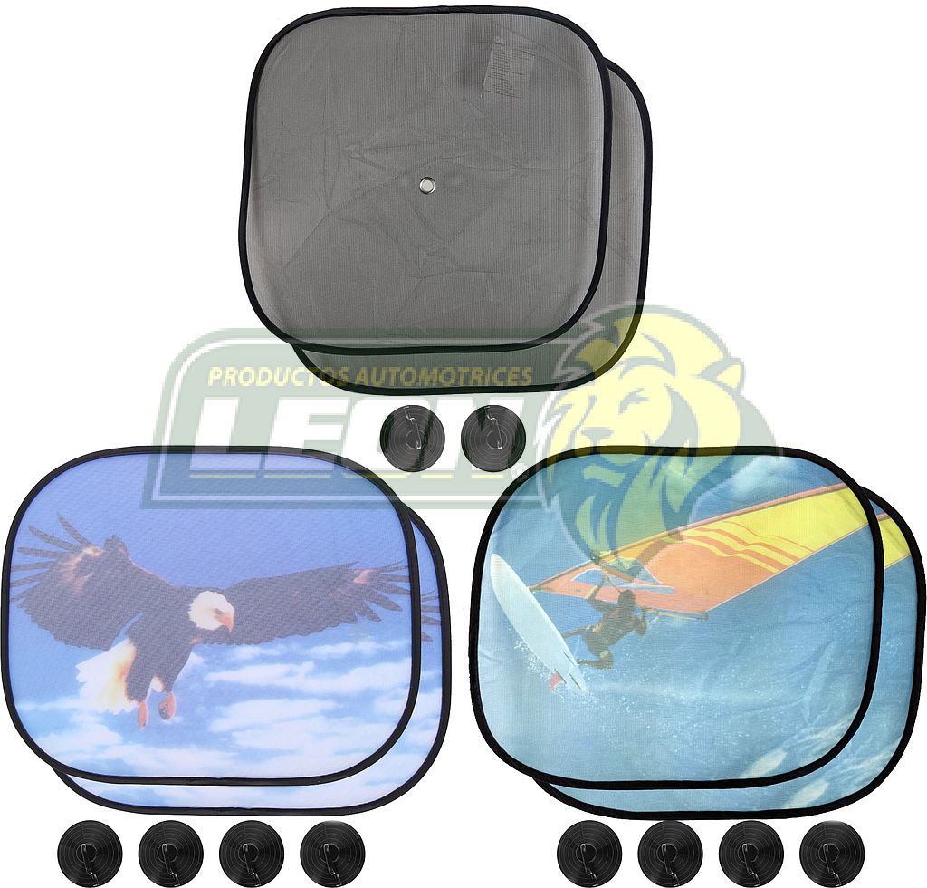 JGO. CORTINA LATERAL NYLON 35x40 mm C/CHUPON (3 MODELOS DIFERENTES)