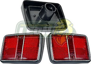 REFLEJANTE LATERIAL VW CARIBE 74-87, RABBIT, CABRIO, CADDY (21VW) ROJO