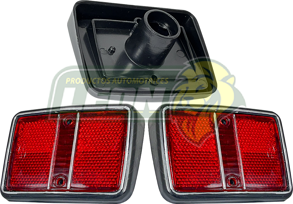 REFLEJANTE LATERIAL VW CARIBE 74-87, RABBIT, CABRIO, CADDY (21VW) ROJO