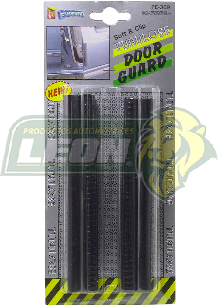 PROTECTOR DE PUERTA 15 CM HULE NEGRO 2PZ