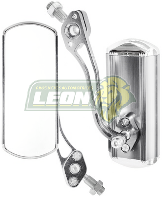 ESPEJO SILVER UNIV. P/MOTOCICLETA (PAR) RECTANGULAR