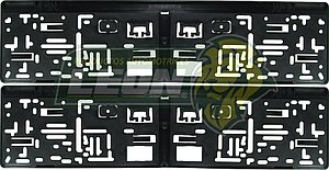 PORTAPLACAS “TIPO EUROPEA” (JGO. c/2 pz.)