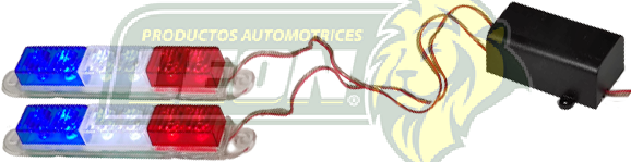LUCES DE LEDS ESTROBO TIPO PATRULLA 12V (CONA3747)