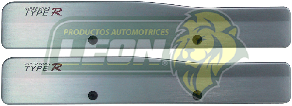 ALERON DE PLUMILLA GRIS TYPE "R" METALIC