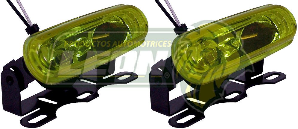 JGO. FAROS AMBAR RECT. LISO 12X3.5 CM