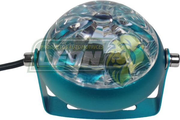 FARO DE LED PARA MOTO CARCAZA AZUL 30W