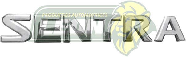 EMBLEMA LETRAS NISSAN SENTRA  2.5x16 cm (102N, E-016)