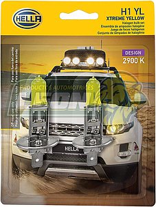 FOCO HALOGENO H1 HELLA 12V 55W YELLOW LIGHT (+50% MÁS LUZ)