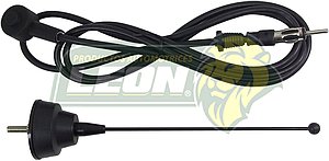 ANTENA BASE REDONDA NEGRA CORTA CON CABLE