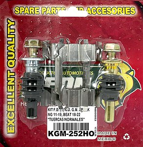KIT F.D. (1) R.D. G.M. BEAT 18-21, SPARK 11-18 4C. 1.2, 1.4L 8801 D1590 (KC252) “TUERCAS NORMALES”