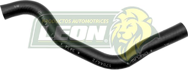 MANGUERA CALEFACCION HONDA FIT L4 1.5L 07-08 (79721SLNA00, 79721SEMF00) Ø: 15 mm, L: 100x280 mm, LONGITUD: 350 mm