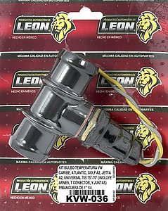KIT BULBO TEMPERATURA VW CARIBE, ATLANTIC, GOLF A2, JETTA A2, UNIVERSAL 705 75°-70° (INCLUYE ARNES, T CONECTOR, Y JUNTAS) P/MANGUERA DE 1” 1/4