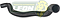 MANGUERA RAD. INF. G.M. P30 V6 4.3L 94-99, GMC P3500 V6 4.3L 94-99 (15972896, 15958019) Ø: 37 mm, L: 210x530 mm, LONGITUD: 710 mm
