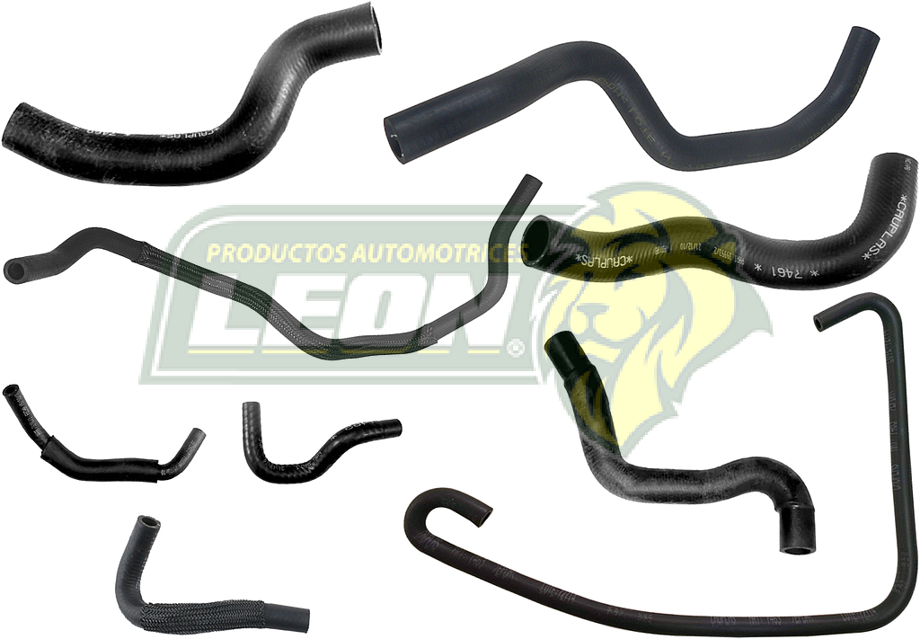 MANGUERAS MOLDEADAS DE ENFRIAMIENTO NISSAN TIIDA 1.8L 07-17 (KIT c/9 pzas.) LEÓN
