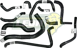 MANGUERAS MOLDEADAS DE ENFRIAMIENTO NISSAN D21 2.4L 95-04 (KIT c/11 pzas.) LEÓN