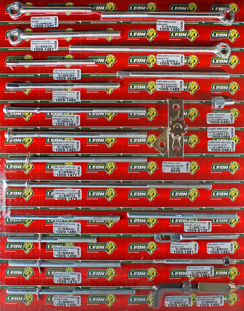 MUESTRARIO DE TEMPLADORES PARA CLUTCH