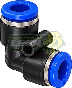 CONECTOR o CONEXIÓN RAPIDA P/MANGUERA TUBING o POLIFLO NAILON EN L 1/4
