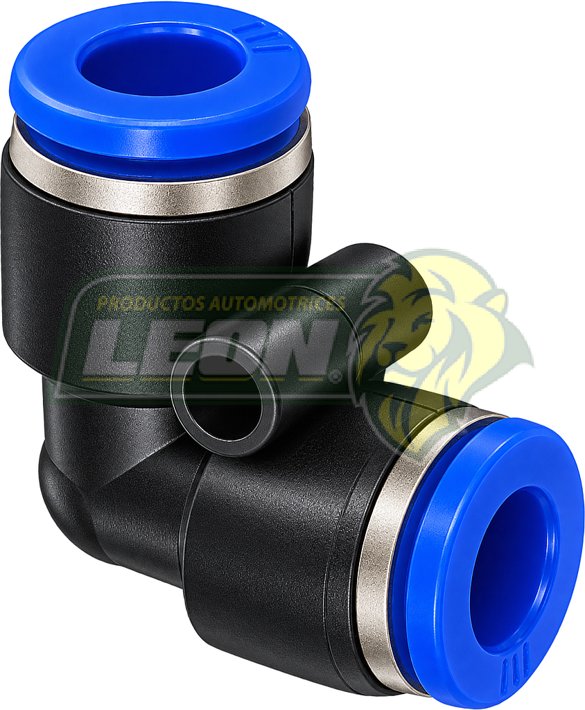 CONECTOR o CONEXIÓN RAPIDA P/MANGUERA TUBING o POLIFLO NAILON EN L 1/4