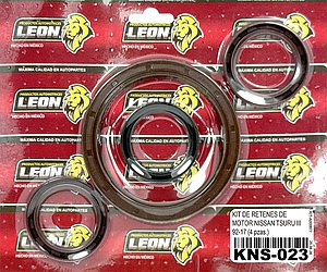 KIT DE RETENES DE MOTOR NISSAN TSURU III 92-17 (CIG. CHICO, CIG. GRANDE Y ARBOL DE LEVAS) (4 pzas.)