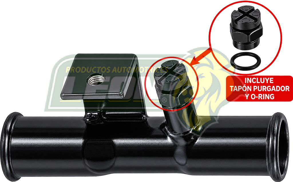 TUBO CONECTOR METALICO RADIADOR INFERIOR NISSAN NP300 2.5L 16-26, FRONTIER 2.5L 16-23 (120-506)
