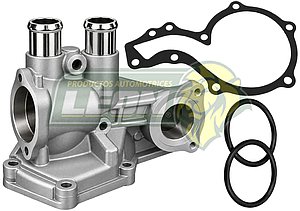 BASE BOMBA AGUA VW GOL 4C 1.6, 1.8, 2.0L 04-10, GOLF 4C 1.6, 1.8, 1.9, 2.0L 85-99, JETTA 4C 1.6, 1.8, 1.9, 2.0L 85-99, PASSAT 4C 1.8, 1.9, 2.0L 91-97, POINTER 4C 1.8L 02-09, ATLANTIC 4C 1.8L 86-87, CABRIO 4C 2.0L 95-02, CABRIOLET 4C 1.8L 85-93, CORRADO 4C 1.8L 90-92, DERBY 4C 1.8L 95-97, FOX 4C 1.8L 87-93, QUANTUM 4C 1.6, 1.7, 1.8L, 5C 2.2L 82-87, CADDY 4C 1.5, 1.6, 1.8L 03-06, POLO 4C 1.9L 96-02, SAVEIRO 1.6, 1.8, 2.0L 05-10, SHARAN 4C 1.9, 2.0L 96-00, TRANSPORTER 4C 1.9, 2.0L 91-04, SEAT IBIZA 4C 1.6, 2.0L 93-99, TOLEDO 4C 1.6, 1.8, 2.0L 92-99, CORDOBA 4C 1.6, 2.0L 93-96, ALHAMBRA 4C 1.9, 2.0L 96-00 (037121010C) (SOLO BASE, c/JUNTA Y LIGAS)
