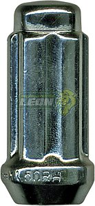 TUERCA CROMADA 14x1.50 mm LARGA LLAVE ESTRIADA