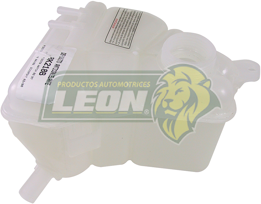 DEPOSITO ANTICONGELANTE FORD FIESTA FIRST Y SEDAN 2003 1.6L 4C., FIESTA SEDAN “2 SALIDAS” (2S658K218B, 26S658K218AC) (SIN TAPON) QUEZADA