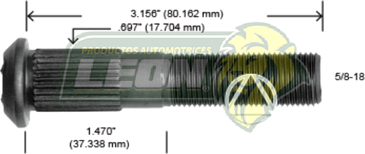 BIRLO RUEDA G.M. CAMION TODOS TAMBOR BRIDA 15/16 51-53 R.D.