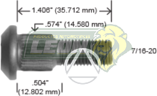 BIRLO RUEDA G.M. CMTA. C10, C15 1/2 Ton. 7/16-20 51-63 R.D. Y R.T.