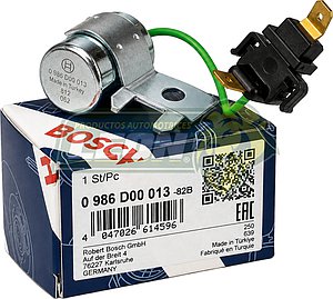 CONDENSADOR NISSAN PK-UP, ICHI-VAN 84Æ, CARIBE, ATLANTIC 77-87 BOSCH (0986D00013)