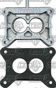 BASE CARB. AUMENTO FORD 2 GARGANTAS 19 mm DE ESPESOR C/TUBO DE VENTILACION C/JUNTA