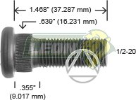 BIRLO RUEDA FORD CTA. FORD F-100, F-150 61-89, LTD, MUSTANG 65-73, MAVERICK 70-73 R.D.