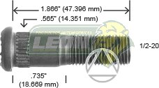BIRLO RUEDA VAM AMERICAN, GREMLIN, PACER, CLASSIC, JAVELIN 75-82 R.D. Y R.T. 1/2-20