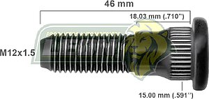 BIRLO RUEDA CHRYSLER GRAN CARAVAN, VOYAGER 93-97 RIN 15” R.D. U.S.A. LARGO