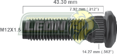 BIRLO RUEDA TOYOTA 4RUNNER 06-13 R.D Y R.T, HIACE 05-20 R.D Y R.T, COROLLA 97-19 R.D Y R.T, RAV4 04-19 R.D Y R.T, SIENNA 07-19 R.D Y R.T, YARIS 07-19 R.D Y R.T. 12x1.50x43.30 mm