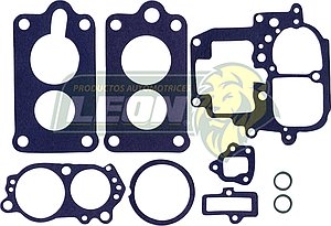 JUNTA CARBURADOR TOYOTA PICK-UP 81-90 2.4L, 4RUNNER 1984 2.4L, CELICA 81-83 2.4L, CORONA 81-82 2.4L AMERICANA ECON. (15827A, JLT-15827) (JGO. 9 pzas.)