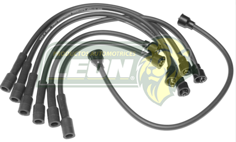 JUEGO DE CABLE BUJIA DART, CORONET, VALIANT, DUSTER, VOLARE 76-82, D100, 150 6 Cil. M.170, 225 CONV. Y ELEC. (202/7301)