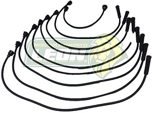 JUEGO DE CABLE BUJIA DART, LeBARON, RAM CHARGER, S. BEE, MAGNUM, MONACO, CORDOBA, CORONET 76-92 MICROBUS, CAMIONETAS D-300, D-600 8 Cil. M.318, 360 ENC. CONV. Y ELECT. (4130)
