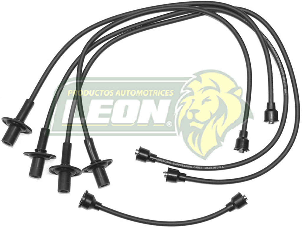 JUEGO DE CABLE BUJIA VW SEDAN, COMBI, BRASILIA, SAFARI S/BRINCADOR M.1200, 1500, 1600 7 mm (7340)