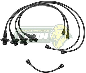 JUEGO DE CABLE BUJIA VW SEDAN, COMBI, BRASILIA, SAFARI C/BRINCADOR M.1200, 1500, 1600 7 mm