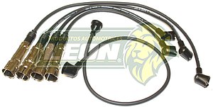 JUEGO DE CABLE BUJIA VW CARIBE, ATLANTIC ENC. DE PLATINO C/BRINCADOR METALICO 7 mm