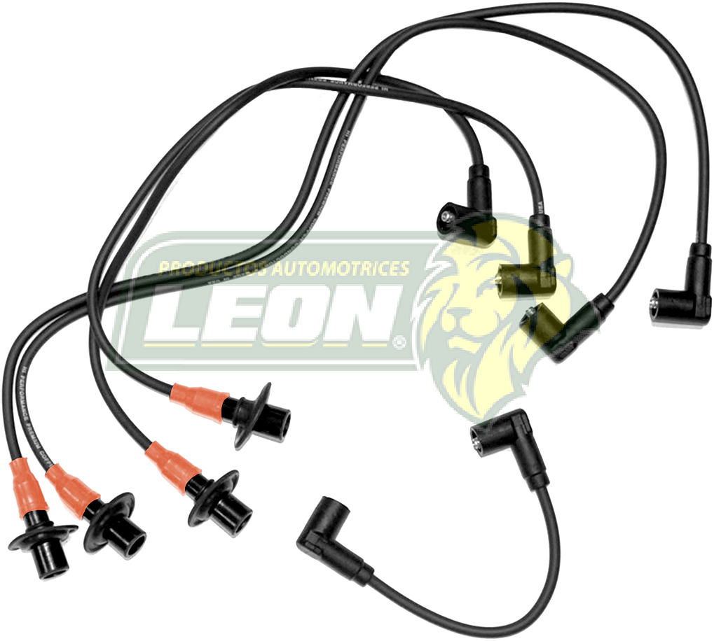 JUEGO DE CABLE BUJIA VW SEDAN, COMBI 1600, ENC. ELECT. BRINCADOR Y CONECTOR “CODO” 7 mm